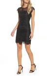 Bb Dakota Jayce Lace Sheath Cocktail Dress In Black