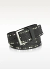 Zadig & Voltaire Starlight Leather Belt In Black