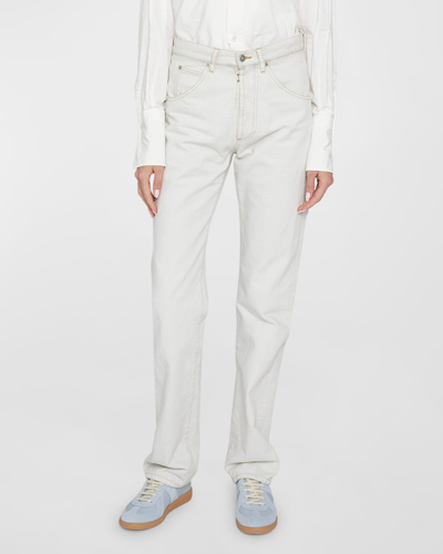 Maison Margiela Four-stitch Straight-leg Jeans In Ice