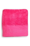 Kendall + Kylie Oversized Beach Towel In Fuschia