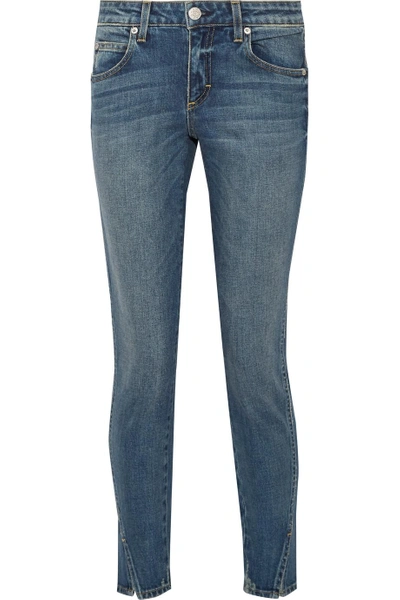 Amo Twist Cropped Mid-rise Skinny Jeans