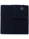 Dsquared2 Embroidered Patch Scarf In Blue