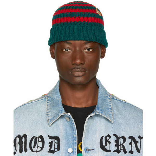 gucci stripe beanie