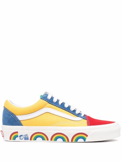 Vans Old Skool 36 Dx Anaheim Factory Colour-block Sneakers In Gelb