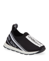 Dolce & Gabbana Baby Boys Black & White Slip-on Trainers In Pink/white
