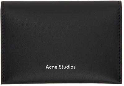 Acne Studios Logo-print Bifold Cardholder In Black