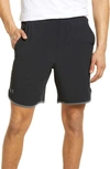 Under Armour Ua Hiit Woven Shorts In Black / Pitch Gray