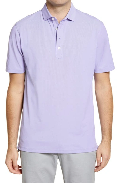 Johnnie-o Mashie Classic Fit Prep-formance Piqué Polo In Mulberry