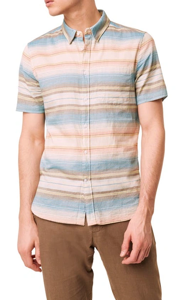 French Connection Slim Fit Stripe Button-up Shirt In Pastel Stripe