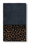 Linum Home Spots Embellished Hand Towel In Midnight Blue