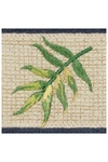 Linum Home Zoe Embellished Washcloth In Midnight Blue