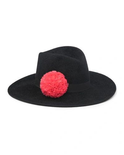 Eugenia Kim Dita Wool Felt Panama Hat, Black
