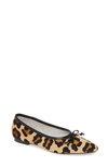 Schutz Arissa Square Toe Ballet Flat In Animal Print