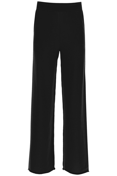 Loulou Studio Panelled Wide-leg Trousers In Black