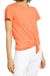 Sanctuary Perfect Knot T-shirt In Papaya