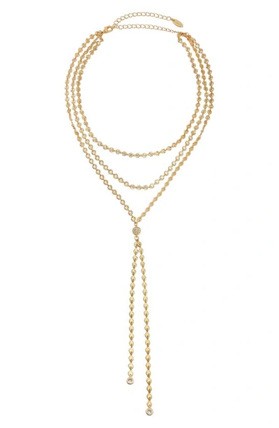 Ettika Multistrand Y-necklace In Gold