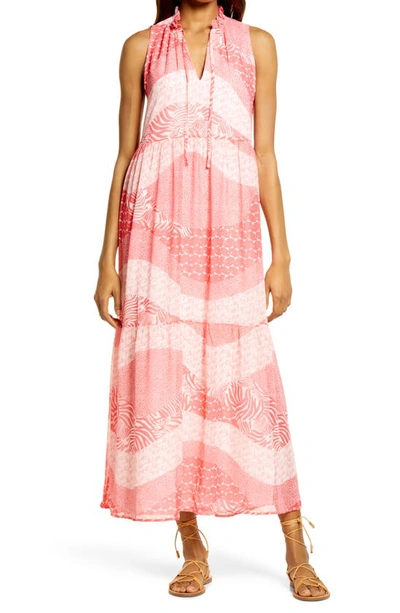 Bb Dakota X Steve Madden Dream Patcher Print Dress In Bright Rose