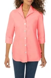 Foxcroft Pandora Non-iron Cotton Shirt In Coral Spice