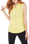 Foxcroft Taylor Non-iron Sleeveless Shirt In Sunlight