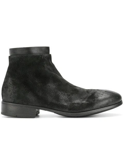 Marsèll Distressed Ankle Boots - Black