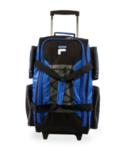 Fila 32" Lightweight Rolling Duffel Bag In Blue
