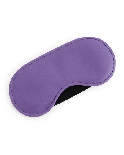 Royce New York Luxe Leather Sleep Mask In Purple