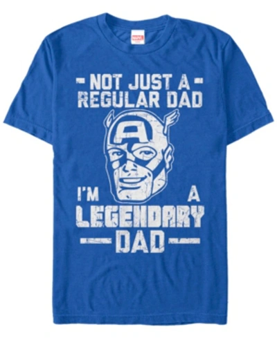 Fifth Sun Men's Legendary Dad Man Short Sleeve Crew T-shirt In Royal