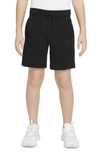 Nike Sportswear Tech Fleece Big Kids' (boys') Shorts In Black/black