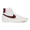 Nike Men's Blazer Mid 77 Vintage-lnspired Casual Sneakers From Finish Line In White/red/orange