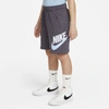 Nike Sportswear Club Fleece Big Kids' Shorts In Dark Raisin,heather