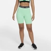 Nike Pro 365 Women's High-rise 7" Shorts In Green/black