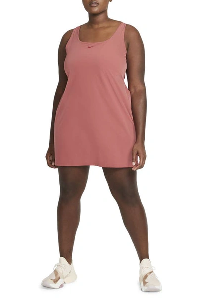 Nike Bliss Luxe Women's Training Dress In Canyon Rust/ Clear