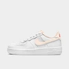 Nike Force 1 Little Kids' Shoe In White/crimson Tint-hyper Crimson