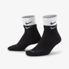 Nike Everyday Plus Cushioned Training Ankle Socks In Black/white/black
