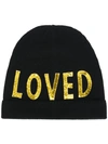 Gucci Loved Sequin-embellished Beanie In Black