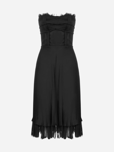 Moschino Viscose Bustier Midi Dress