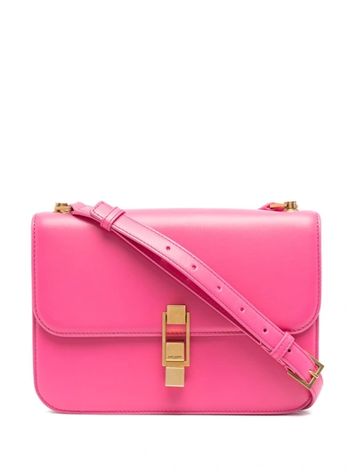 Saint Laurent Carré Crossbody Bag In Pink