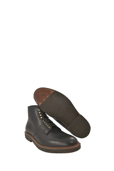 Alden Shoe Company Alden Plain Toe Boot In Black