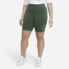 Nike Sportswear Plus Size Women's Essential Mid-rise Bike Shorts In Olive