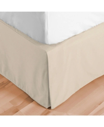 Bare Home Double Brushed Bed Skirt, Twin Xl In Sand