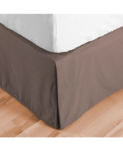 Bare Home Double Brushed Bed Skirt, Queen In Taupe