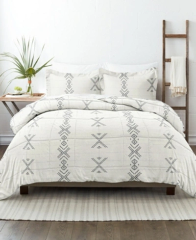 Ienjoy Home Urban Stitch Patterned Comforter Set, King/california King