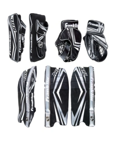 Franklin Sports Nhl Comp 100 Goalie Set: Small/medium In Black Whit