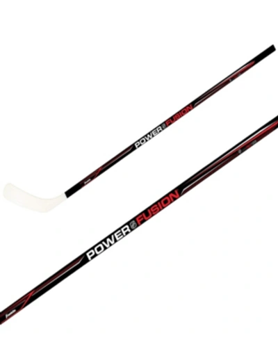 Franklin Sports Nhl 1040 Power Fusion 48" Junior Street Hockey Stick-right Shot In Black Red