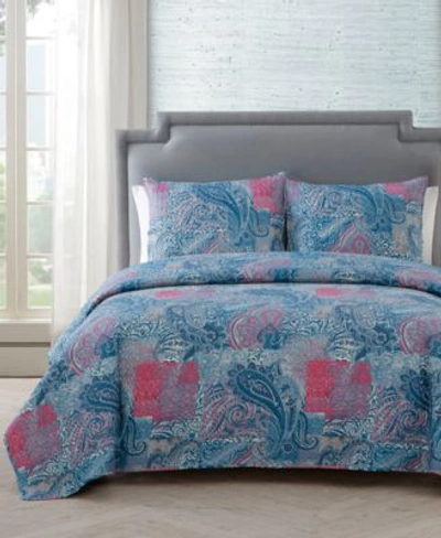 Vcny Home Ava Paisley 3 Pc. Quilt Set Collection In Multi