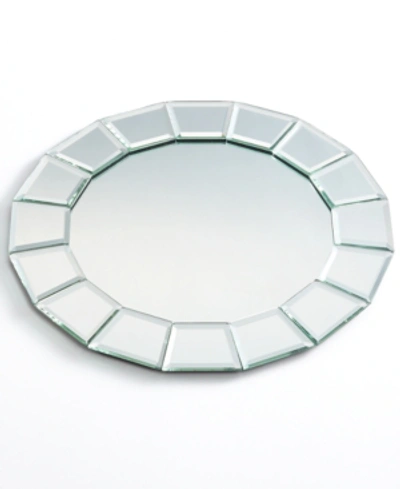 American Atelier Jay Import  Mirror Charger Plate In White