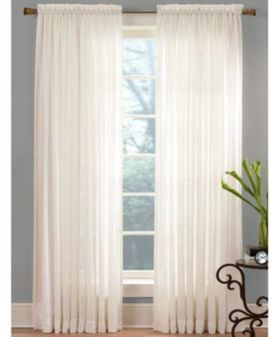 Miller Curtains Closeout!  Sheer Angelica Voile 59" X 108" Panel In Ivory