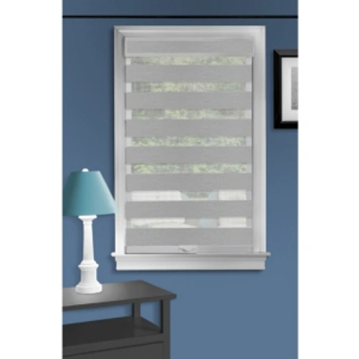 Achim Celestial Sheer Cordless Double Layered Window Shade, 30" X 72" In Grey