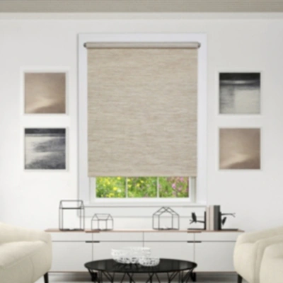 Achim Cords Free Privacy Jute Window Shade, 34" X 72" In Natural