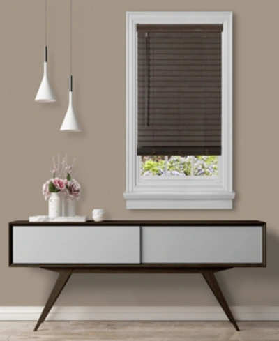 Achim Gii Madera Falsacordless Faux-wood 2" Plantation Blind, 23" X 64" In Mahogany